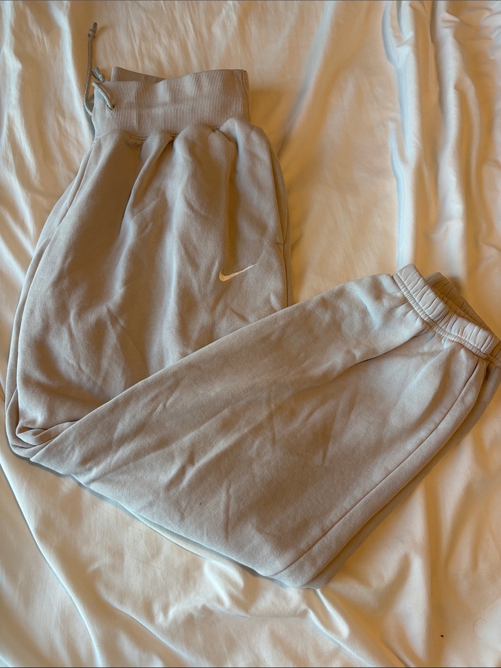 Nike Women's Light Gray Track Joggers